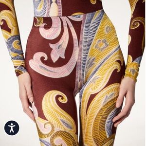 Wolford Brown and Yellow Leggings